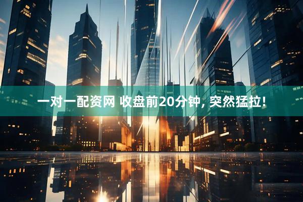 一对一配资网 收盘前20分钟, 突然猛拉!